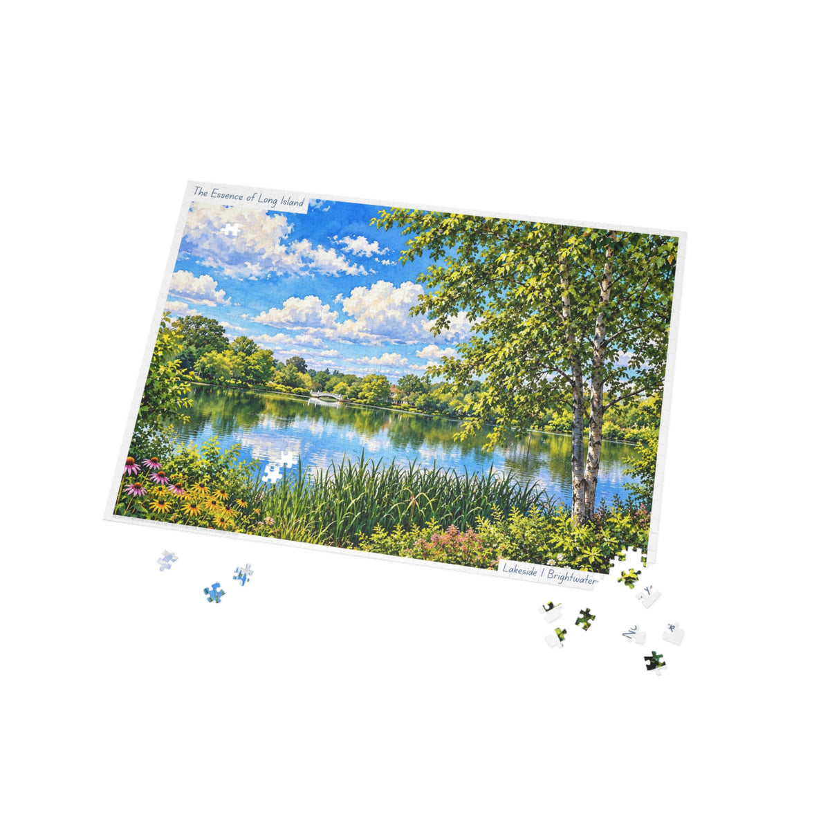 Brightwaters, NY – Lakeside Watercolor Jigsaw Puzzle