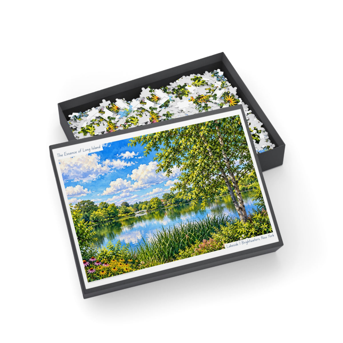Brightwaters, NY – Lakeside Watercolor Jigsaw Puzzle