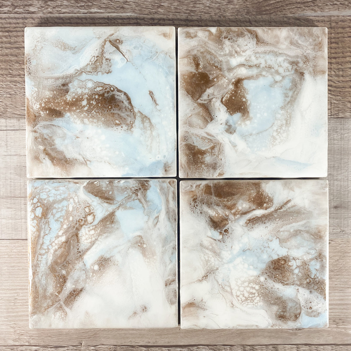 Coastal Swirl Handmade Coaster Set image 2