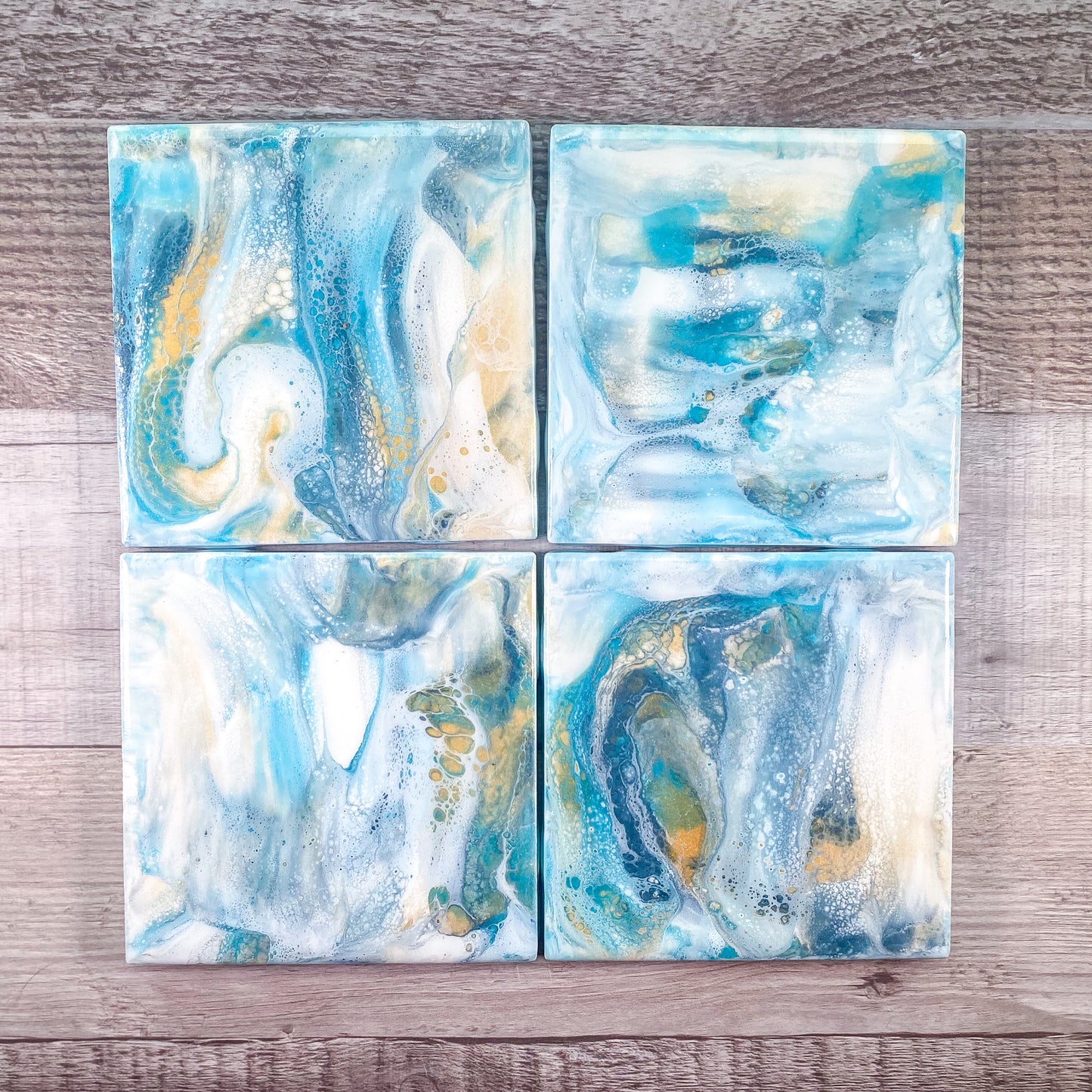 Coastal Vibes I Table Coaster Set image 4