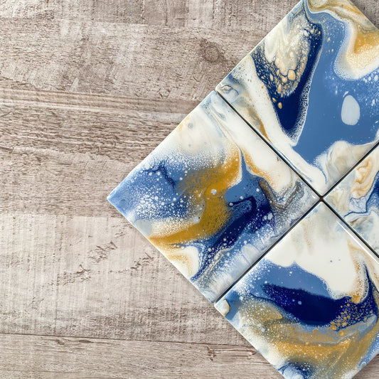Royal Caribbean Handmade Coaster Set image 1