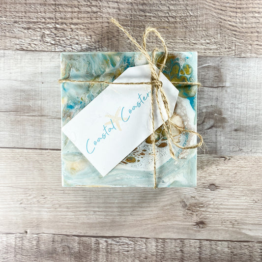 Island Vibes Handmade Coaster Set image 1