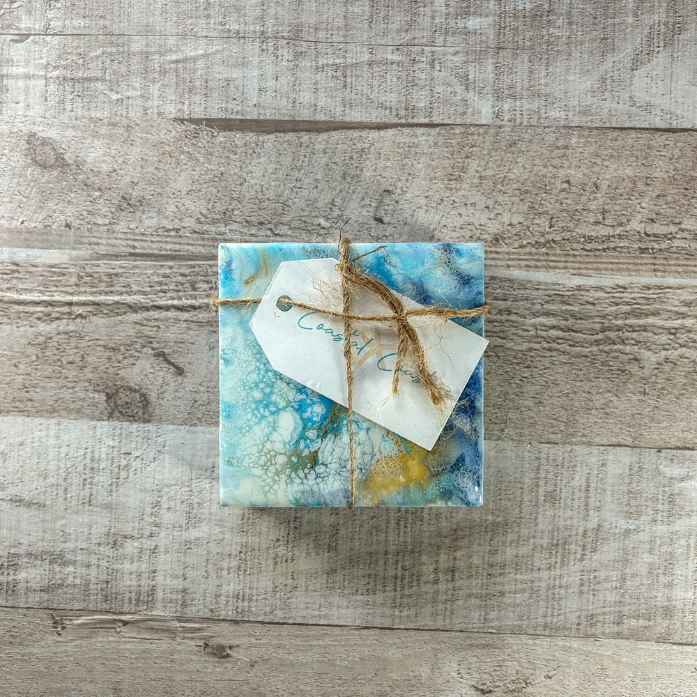 Azure Breeze Handmade Coaster Set image 4