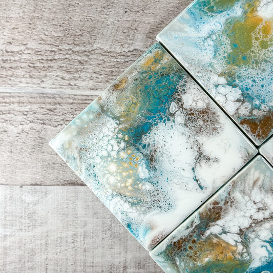 Sunshine Bay Handmade Coaster Set image 1