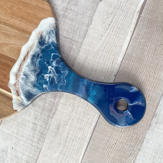 Resin Ocean Waves Cheese Board image 1
