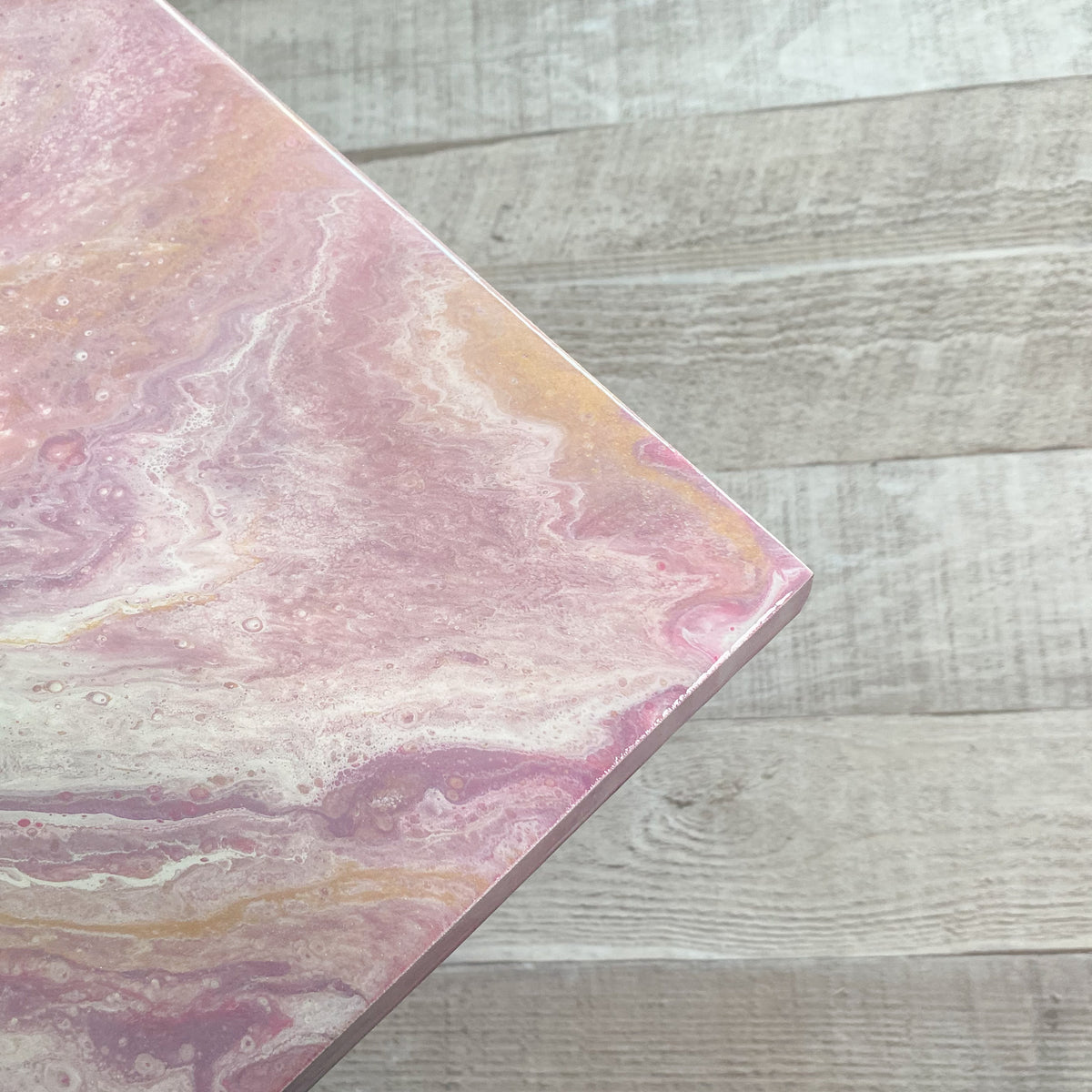 Pink Gemstone Inspired Resin Wall Art image 4
