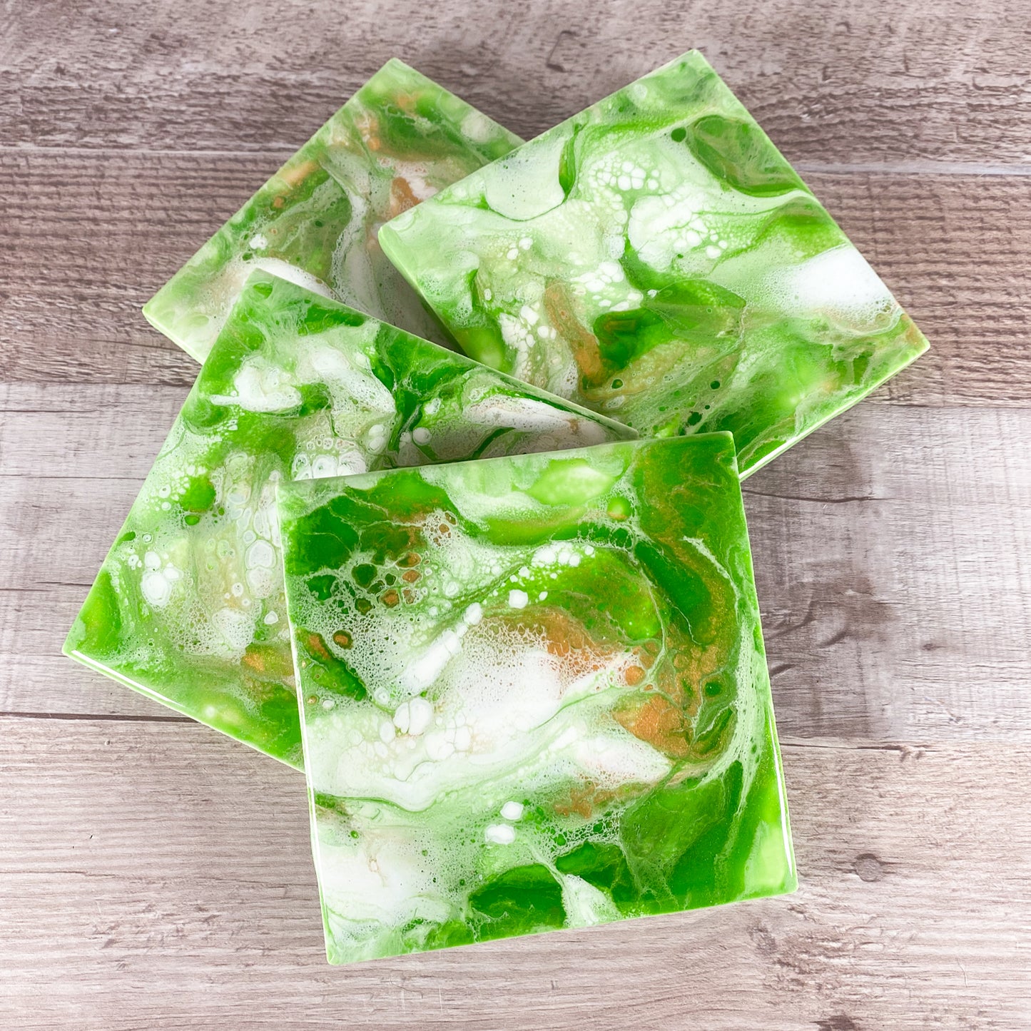Green & Gold Gift Set - Coaster & Tray Gift Set image 10