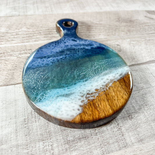 Mini Wood & Resin Charcuterie Board or Coaster image 1