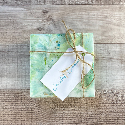Island Style Handmade Coaster Set image 1