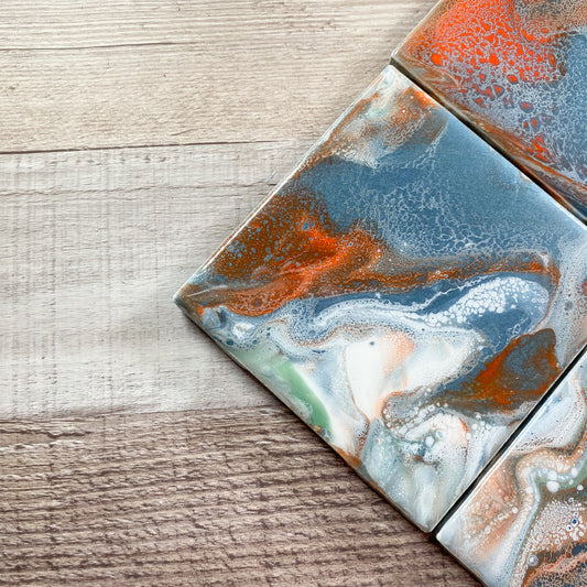 Sunset Ripples I - Table Coaster Set image 1