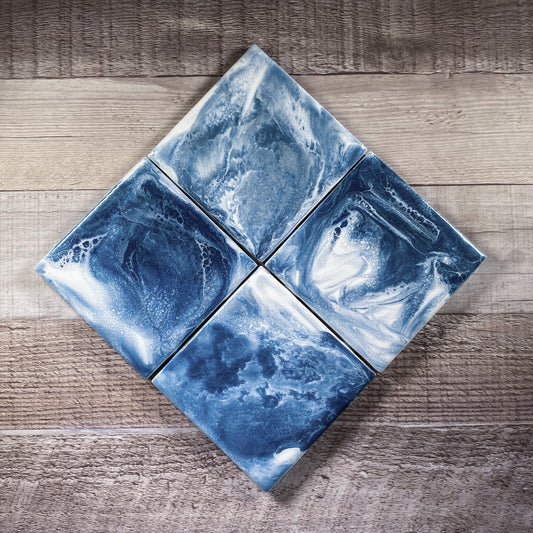Blue Currents Table Coaster Set image 0