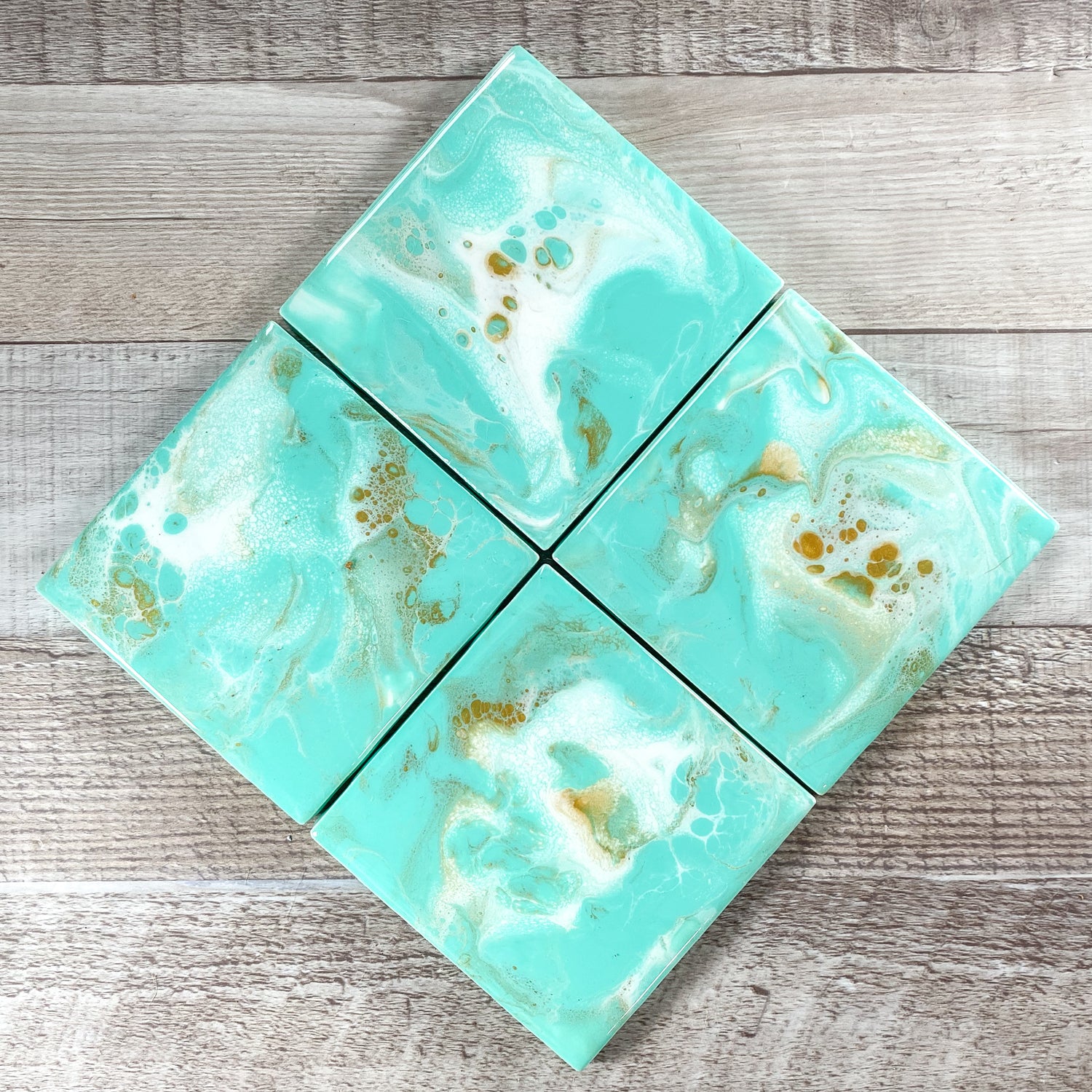 Coastal Elegance Style Handmade Coaster Set image 2