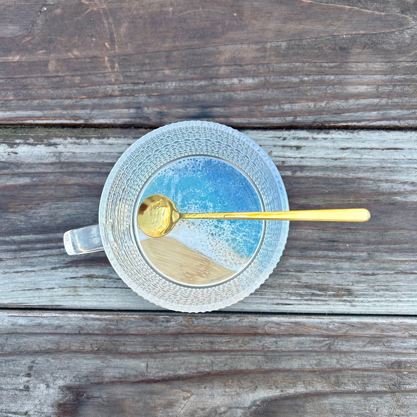 Ocean Resin Bamboo-Lid Mug Set image 3