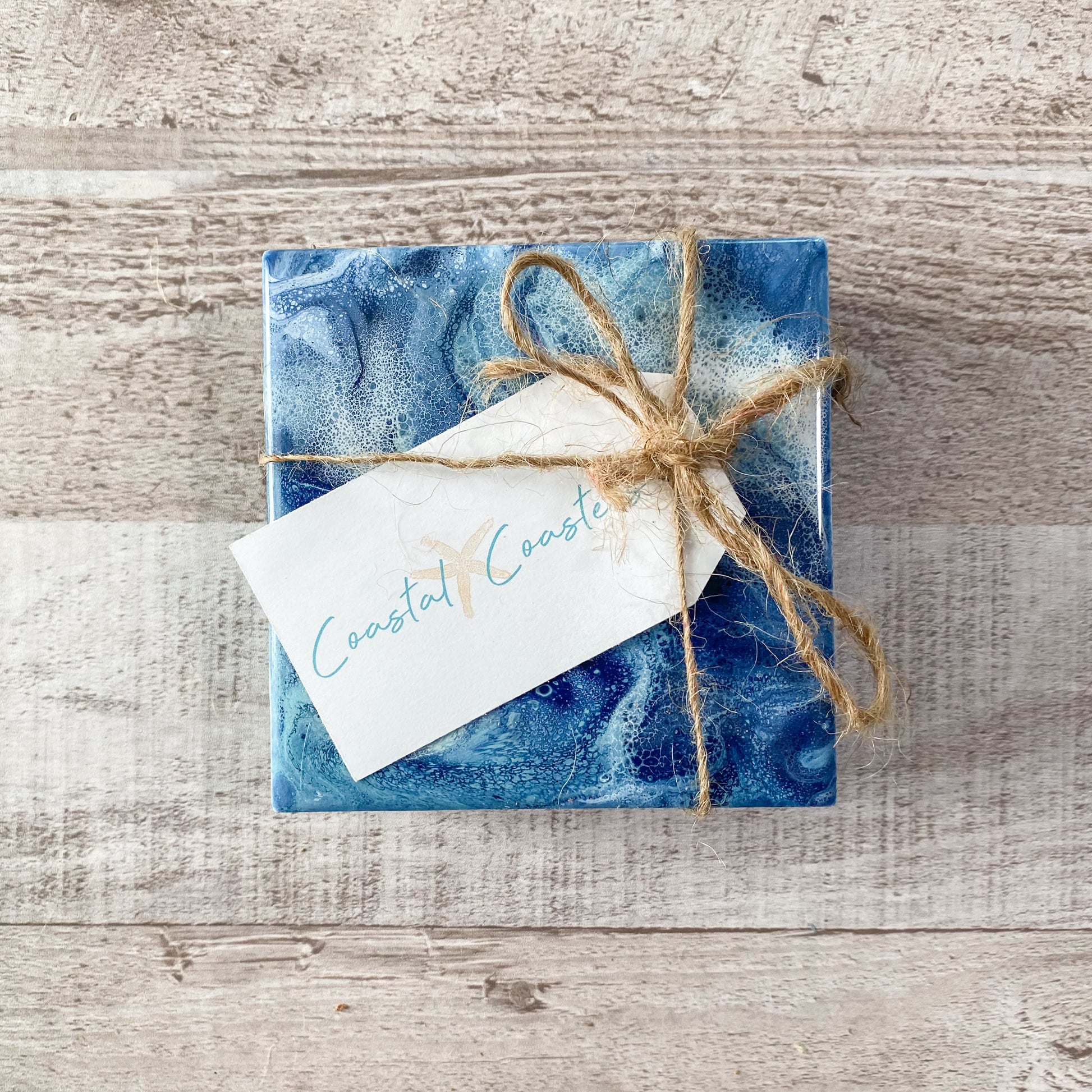 Beachy Waters Handmade Coaster Set image 2