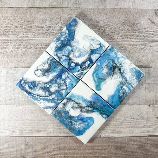 Oceanside Haven Handmade Coaster Set image 0
