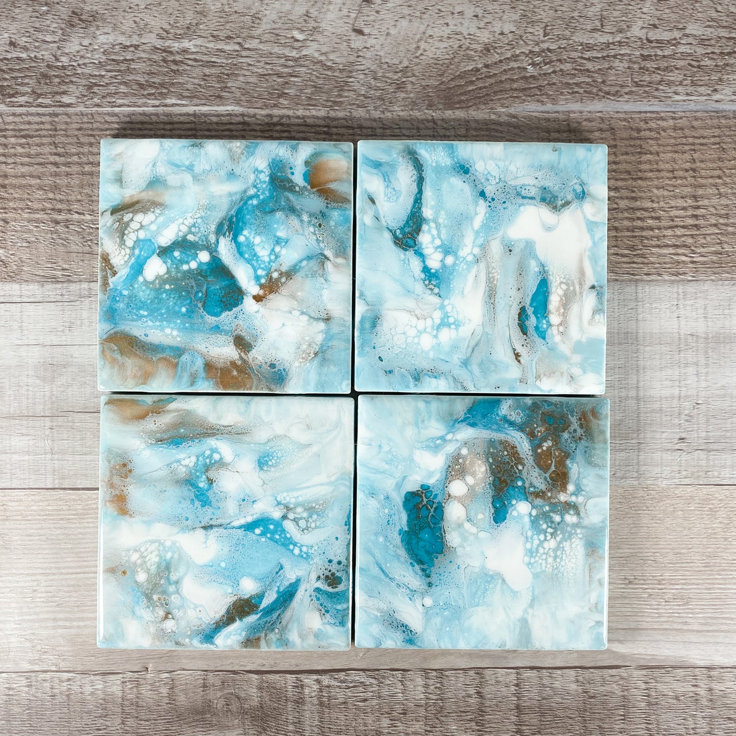 Outer Banks Vibes Handmade Coaster Set image 2