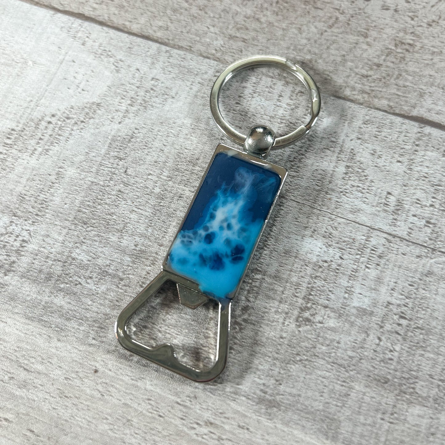 Ocean Vibes II Metal Bottle Opener Keychains image 0