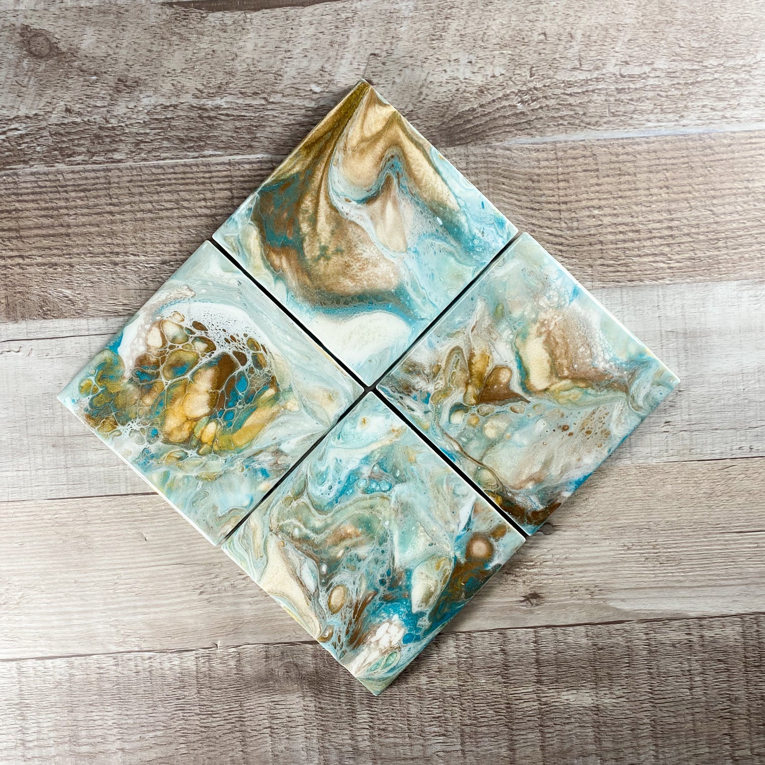 Island Vibes Handmade Coaster Set image 0