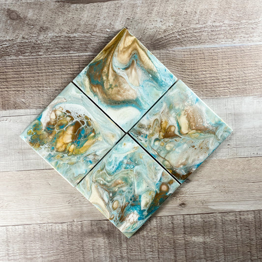 Island Vibes Handmade Coaster Set image 0