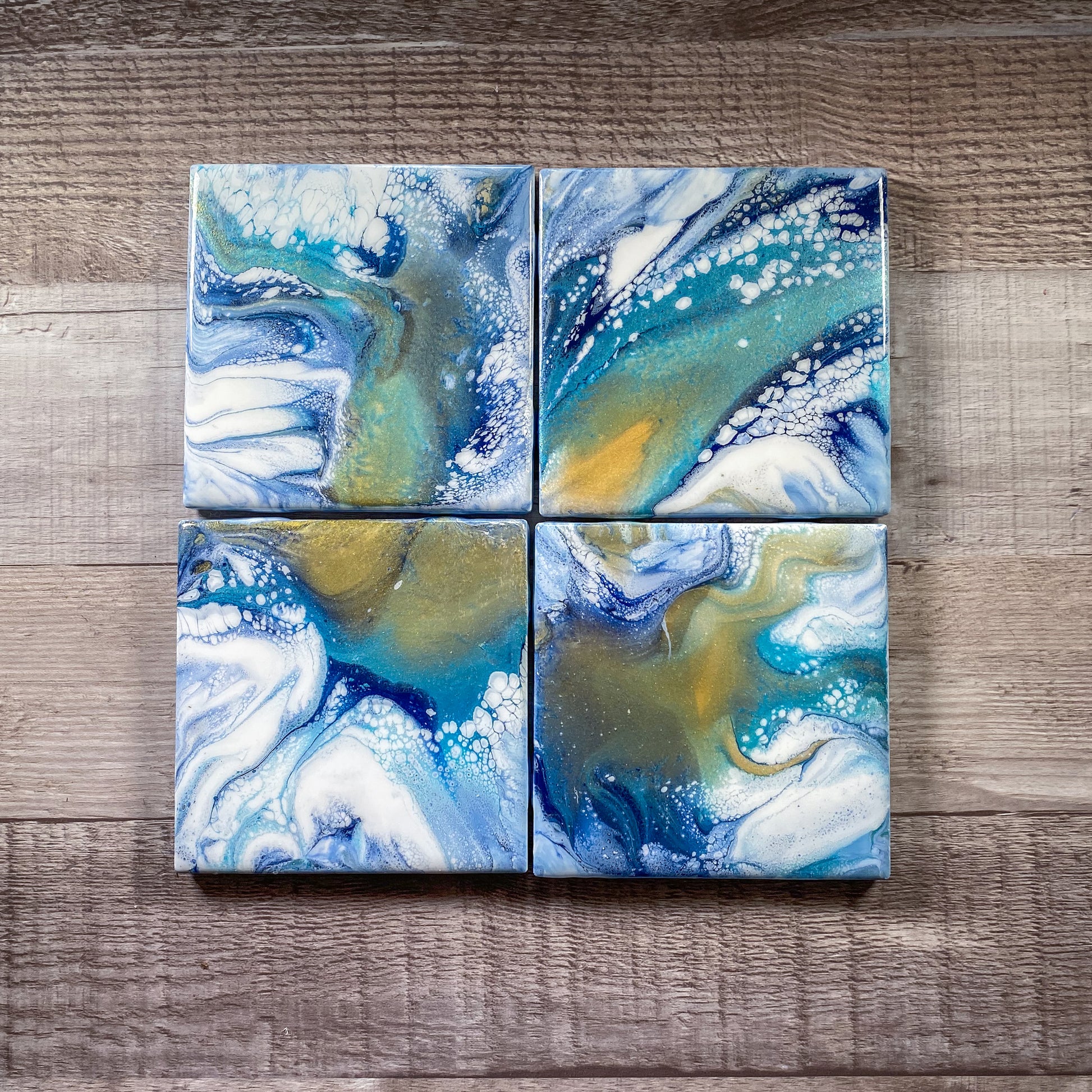 Golden Shore Table Coaster Set image 1