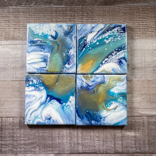Golden Shore Table Coaster Set image 1