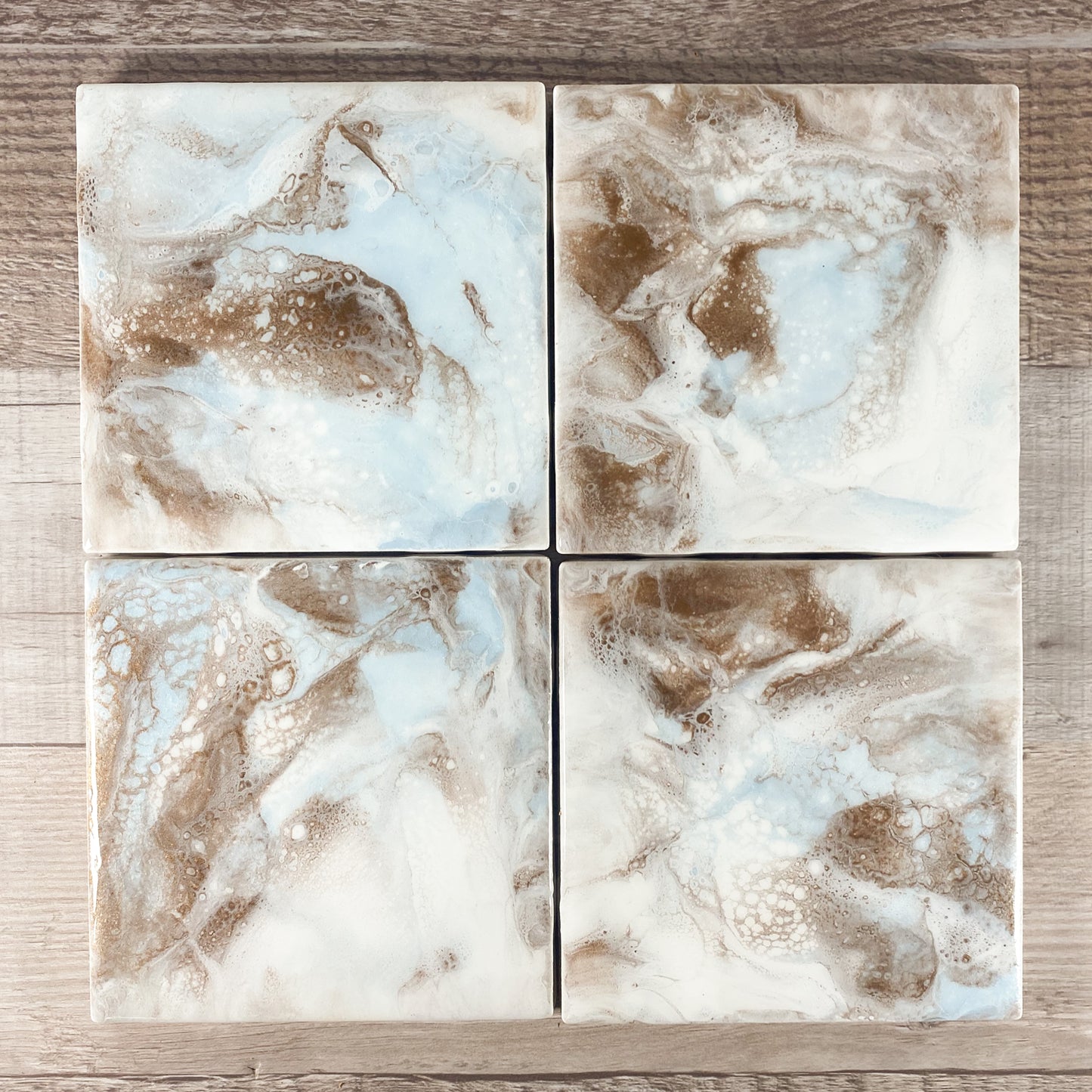 Coastal Swirl Handmade Coaster Set image 2
