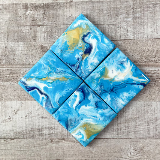 Island Getaway Handmade Coaster Set image 0