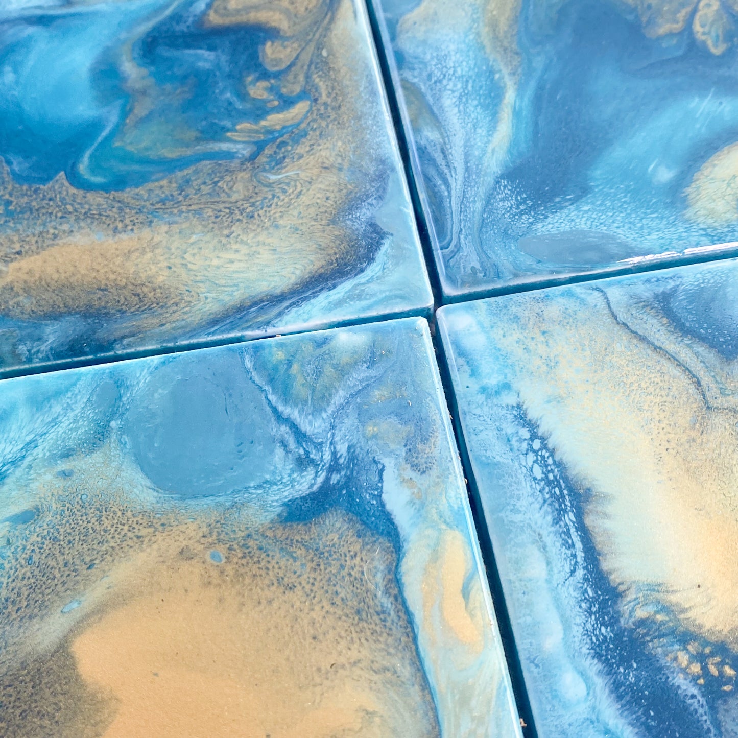 Caribbean Luxury Vibes Handmade Coaster Set image 4