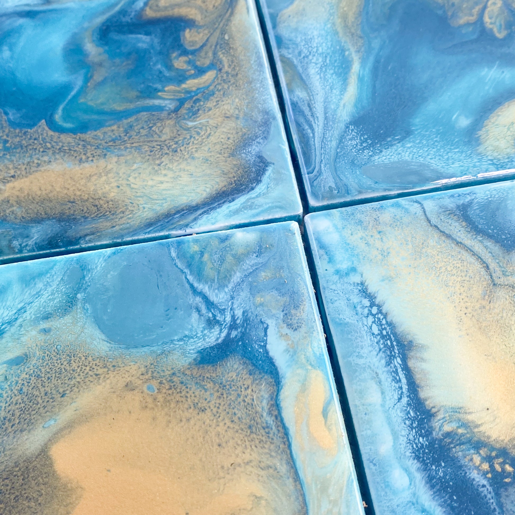 Caribbean Luxury Vibes Handmade Coaster Set image 4