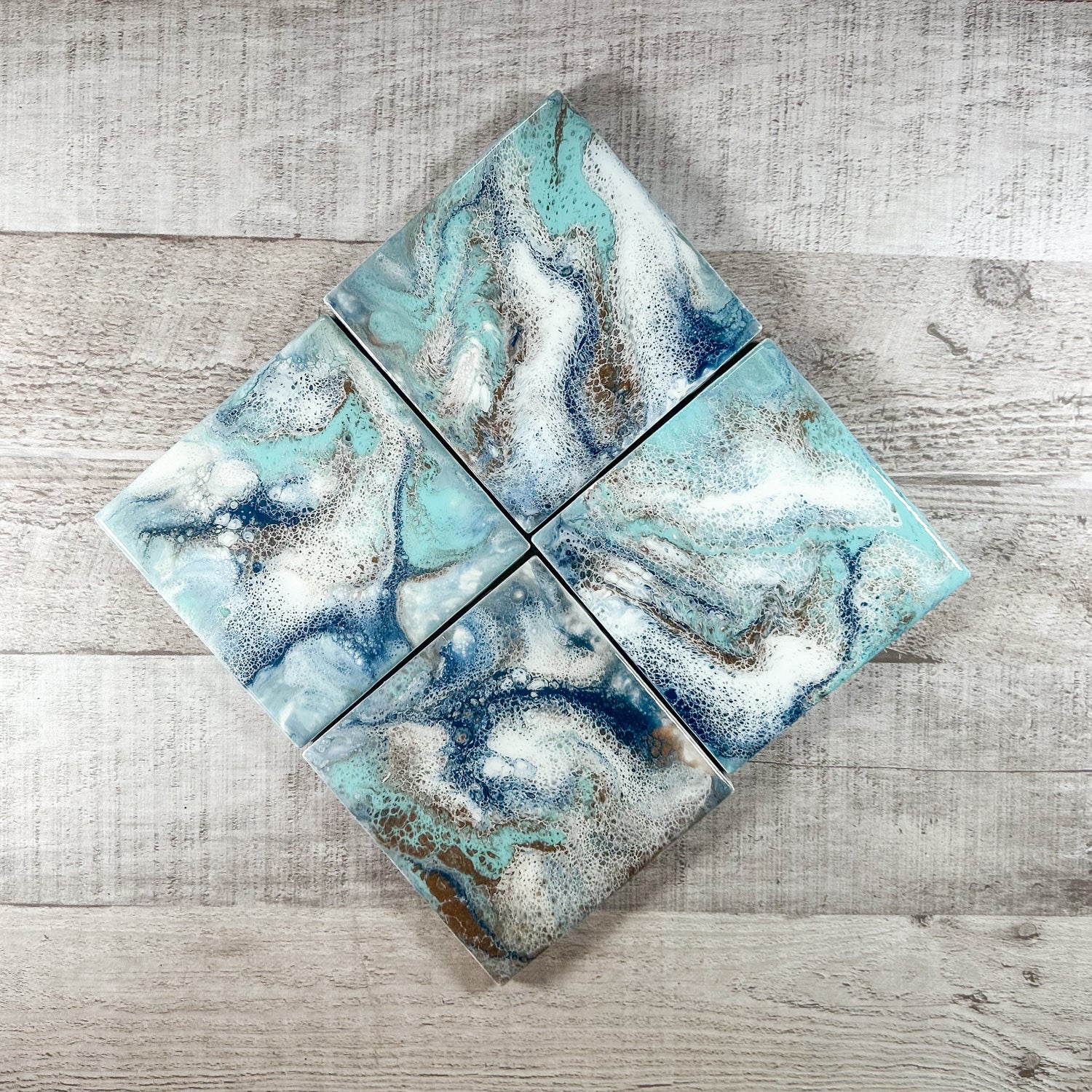 Summer Splash Handmade Coaster Set image 0