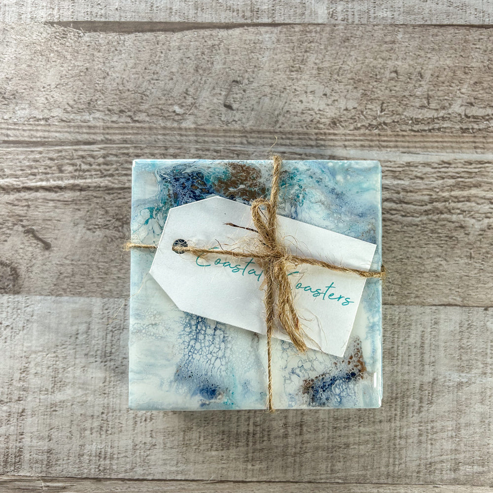 Seaside Chic Handmade Coaster Set image 2