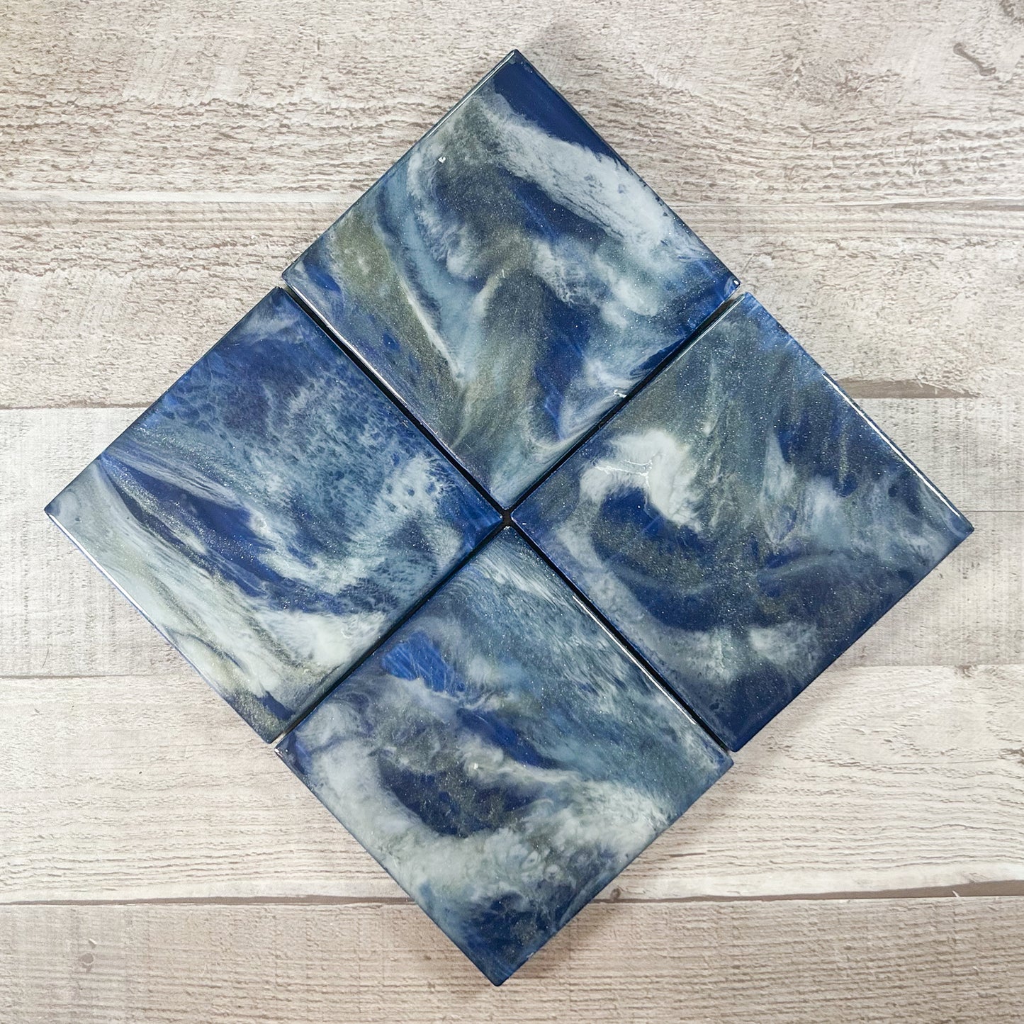 Ocean Drift Handmade Coaster Set image 0