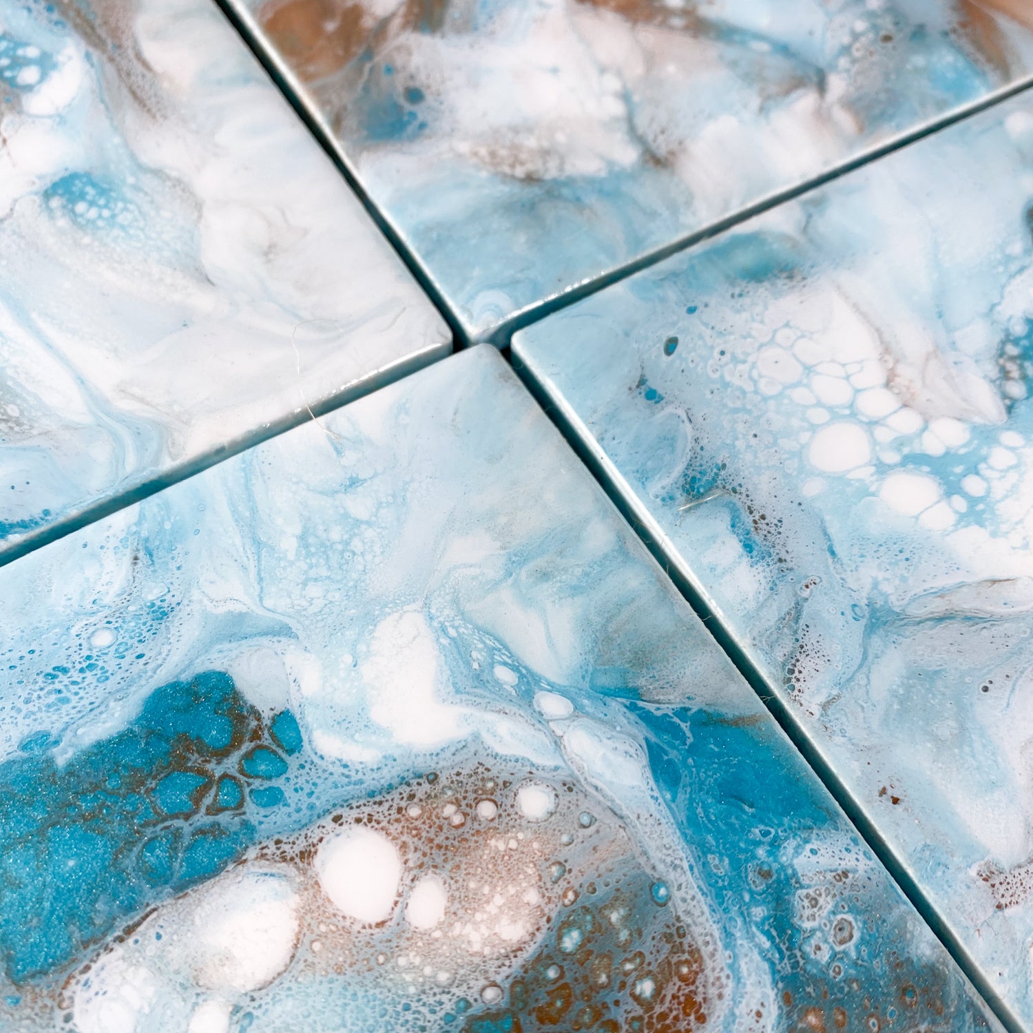 Outer Banks Vibes Handmade Coaster Set image 3