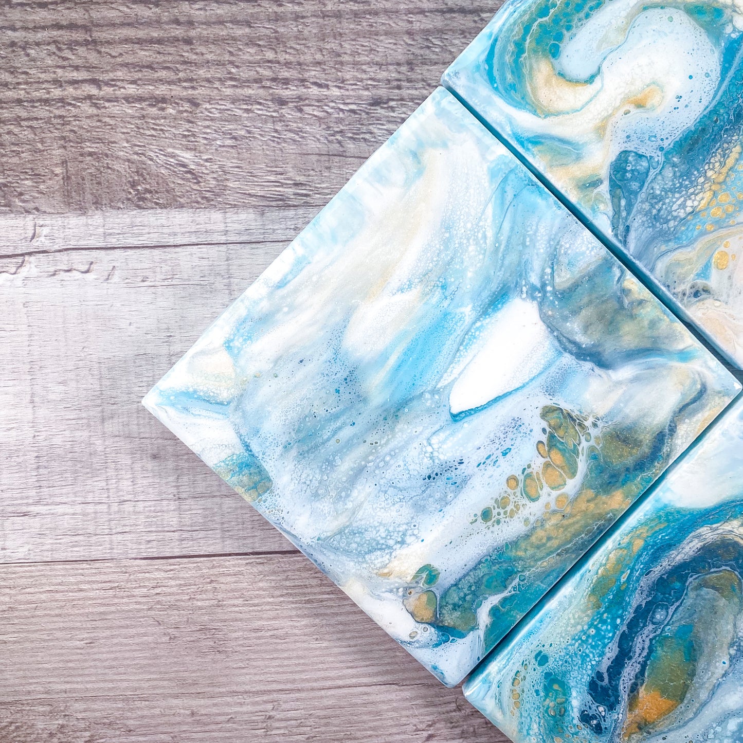 Coastal Vibes I Table Coaster Set image 1