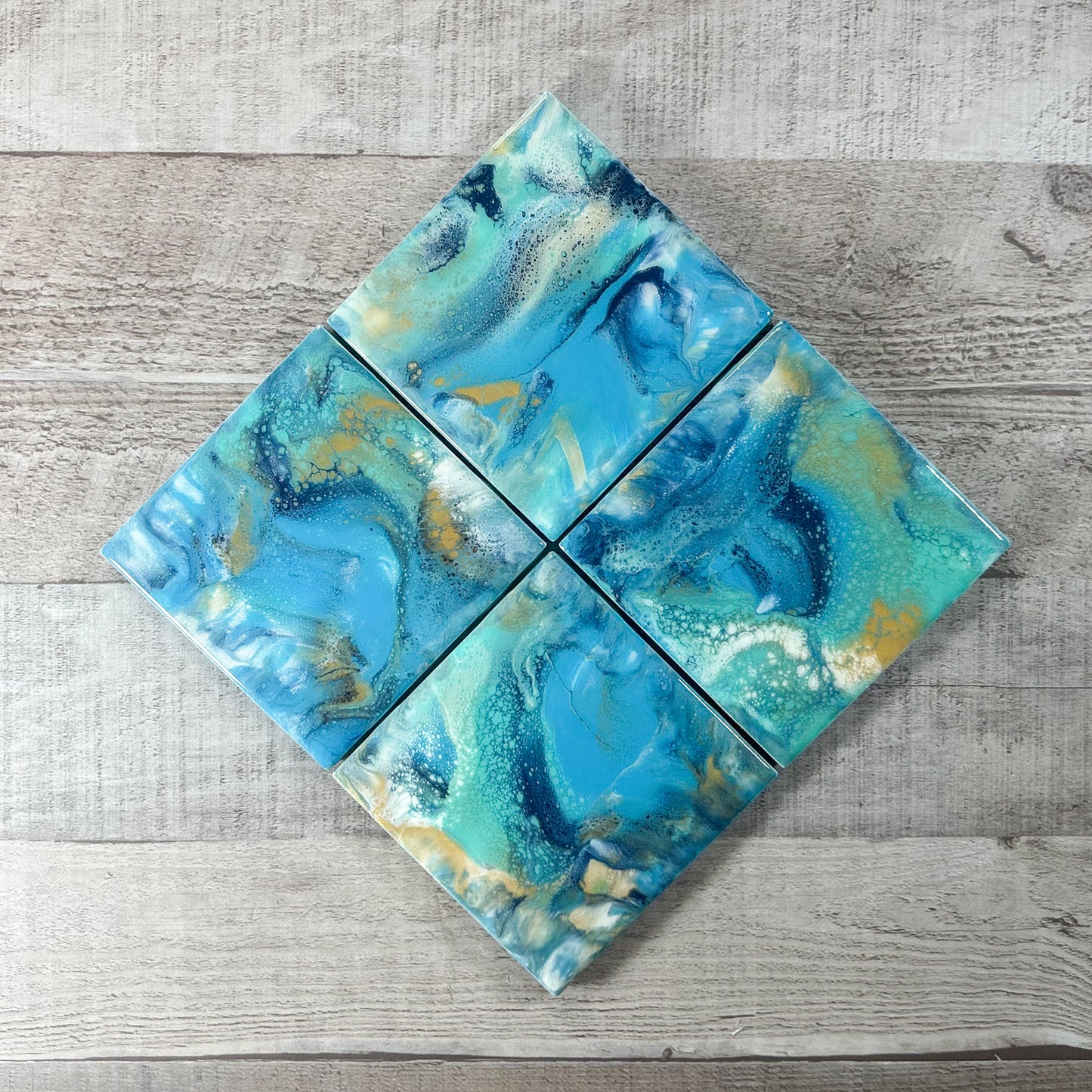 Oceanic Opulence Handmade Coaster Set image 3