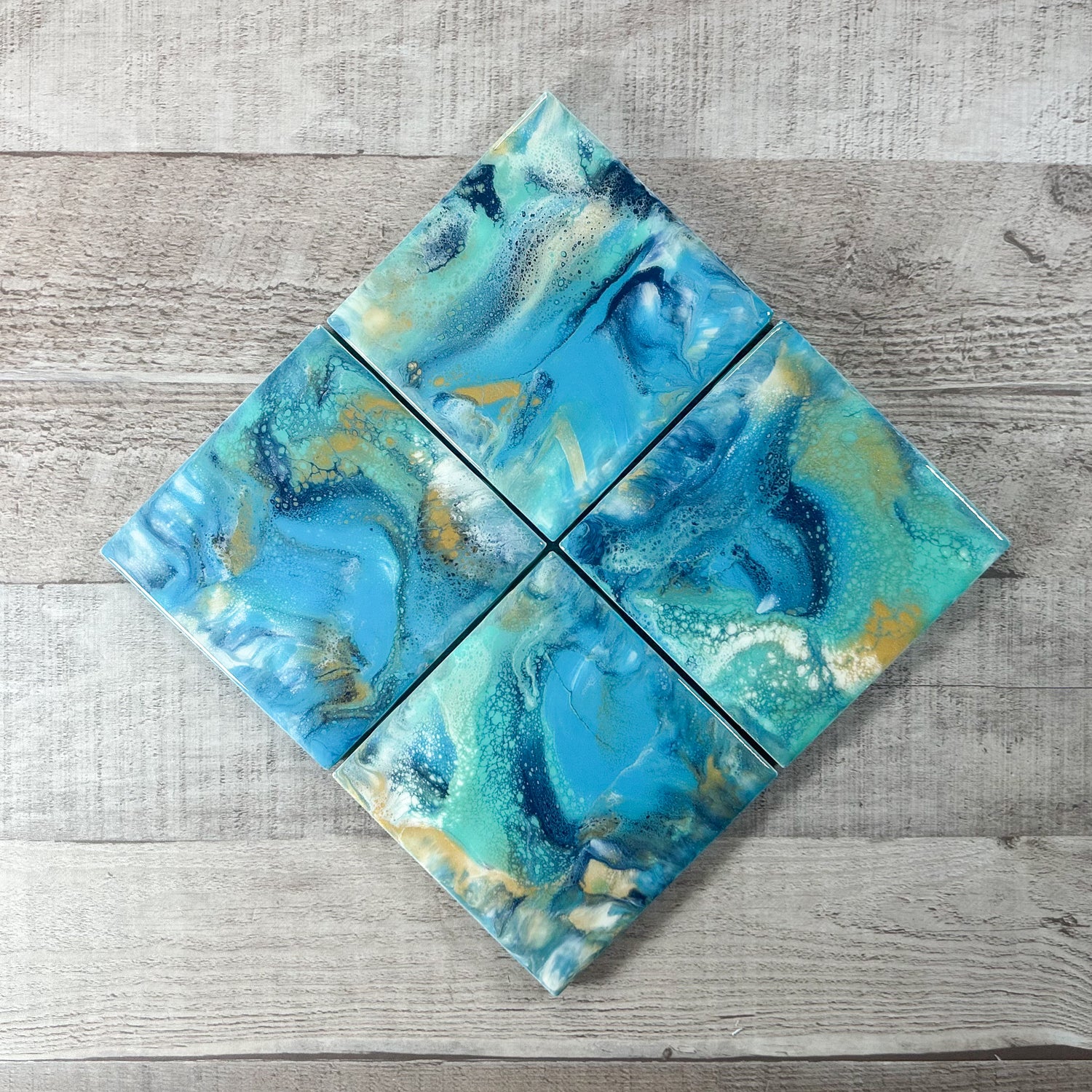 Oceanic Opulence Handmade Coaster Set image 3