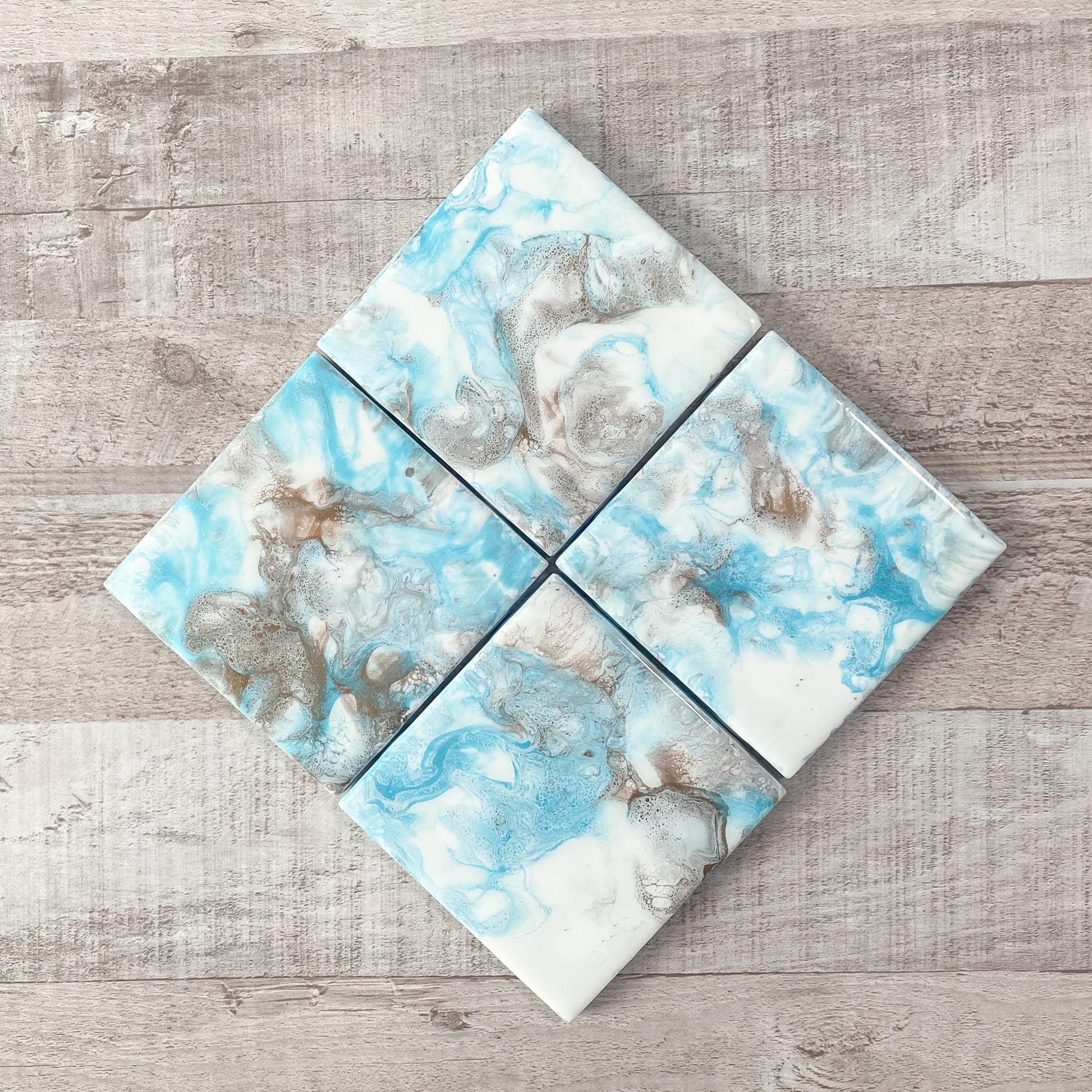 Coastal Home Style Handmade Coaster Set image 2