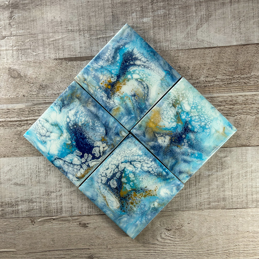Azure Breeze Handmade Coaster Set image 3