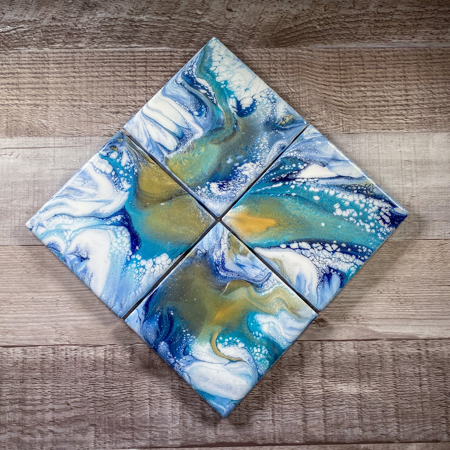 Golden Shore Table Coaster Set image 0