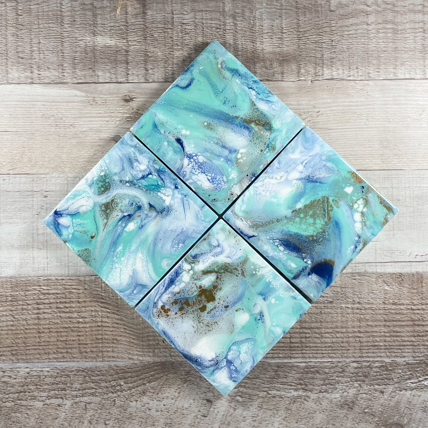 Caribbean Delight I Handmade Coaster Set image 0