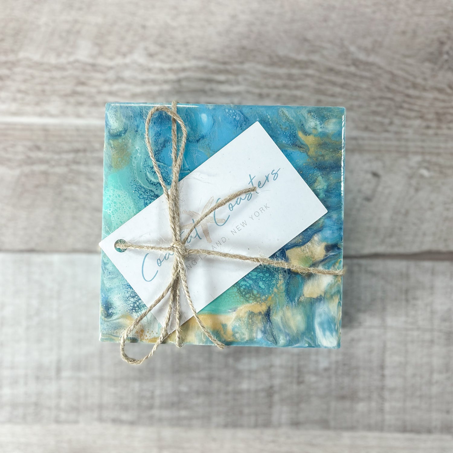 Oceanic Opulence Handmade Coaster Set image 2