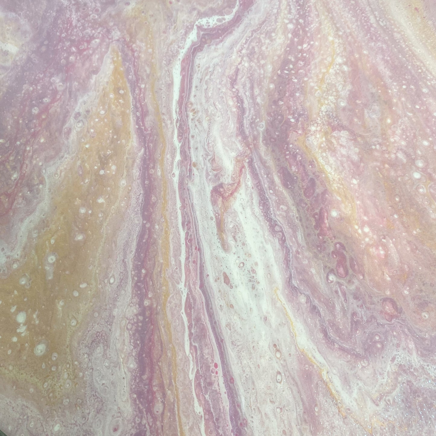 Pink Gemstone Inspired Resin Wall Art image 3