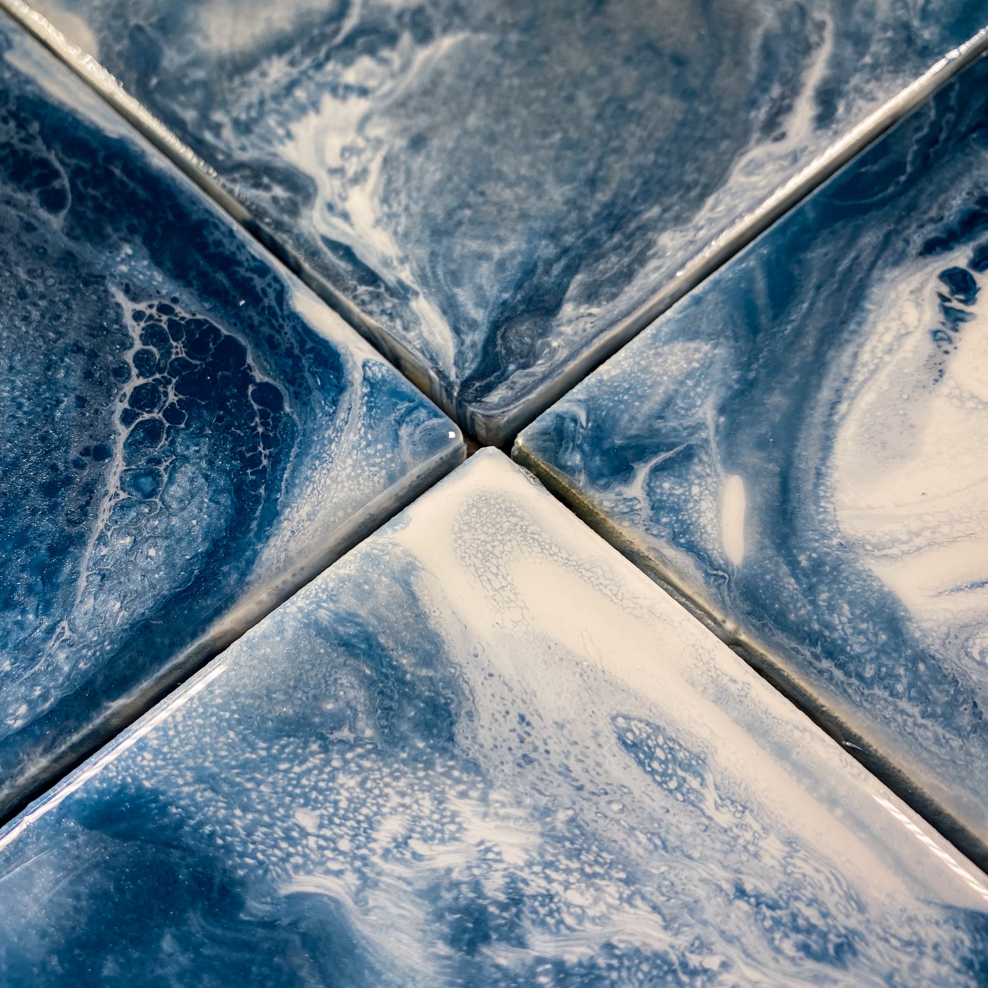 Blue Currents Table Coaster Set image 2
