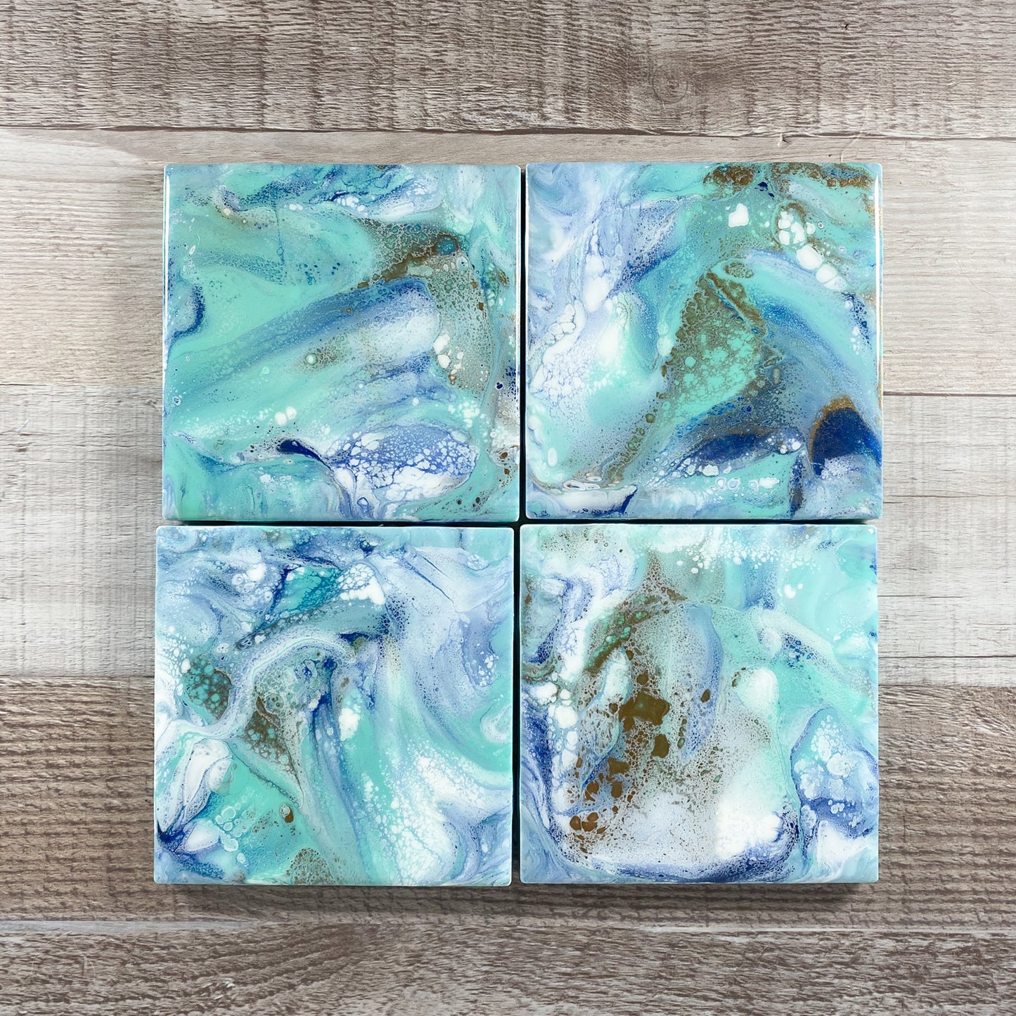Caribbean Delight I Handmade Coaster Set image 4