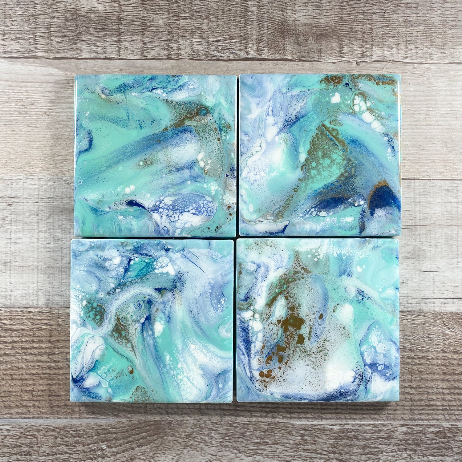 Caribbean Delight I Handmade Coaster Set image 4