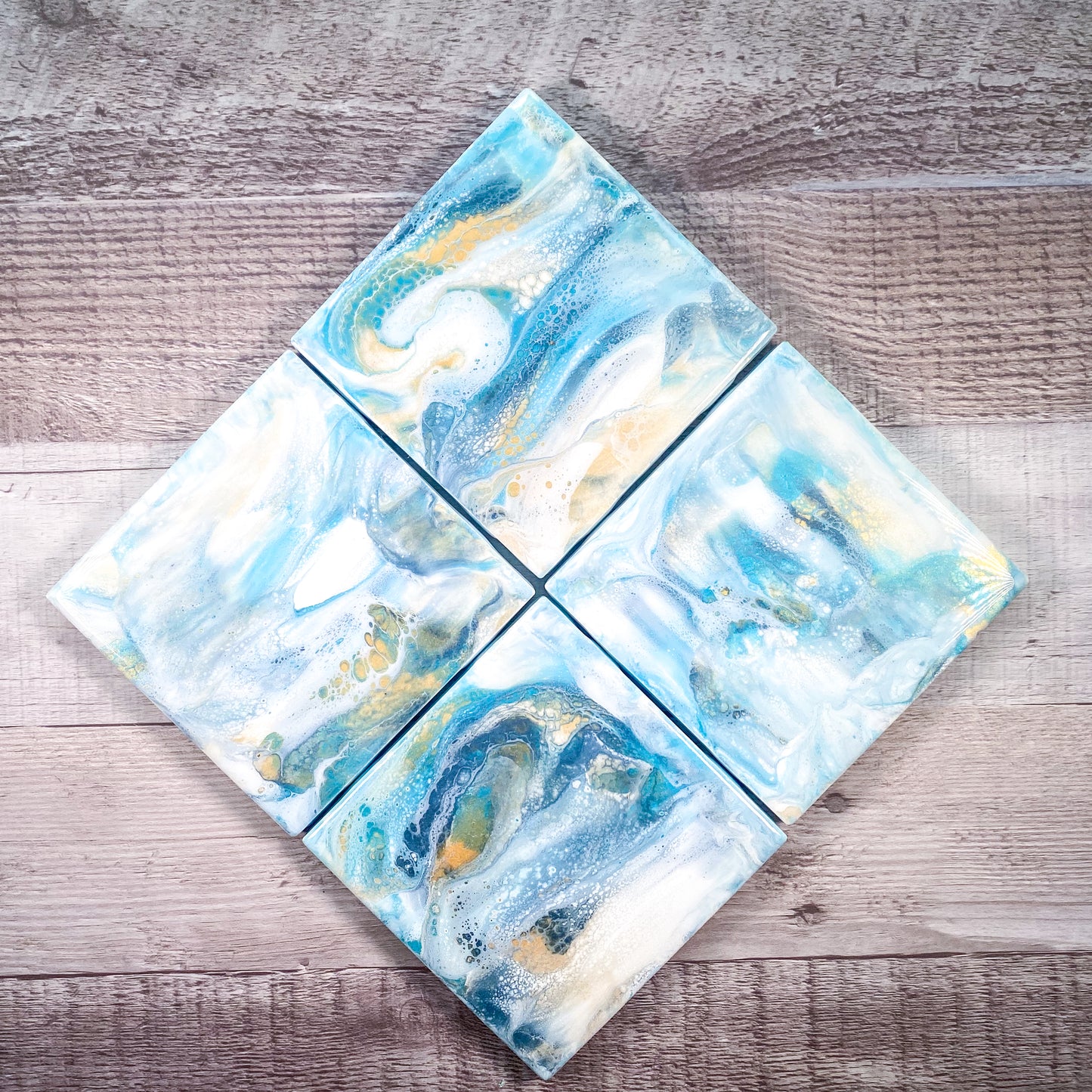 Coastal Vibes I Table Coaster Set image 0