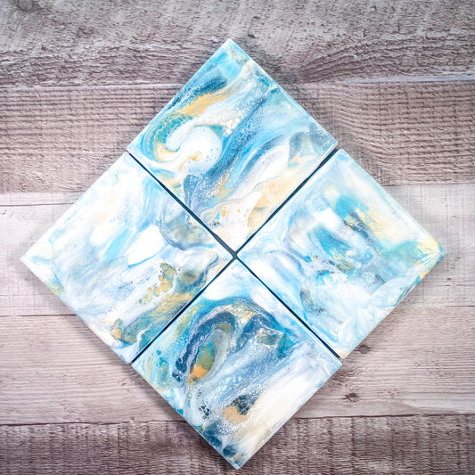 Coastal Vibes I Table Coaster Set image 0