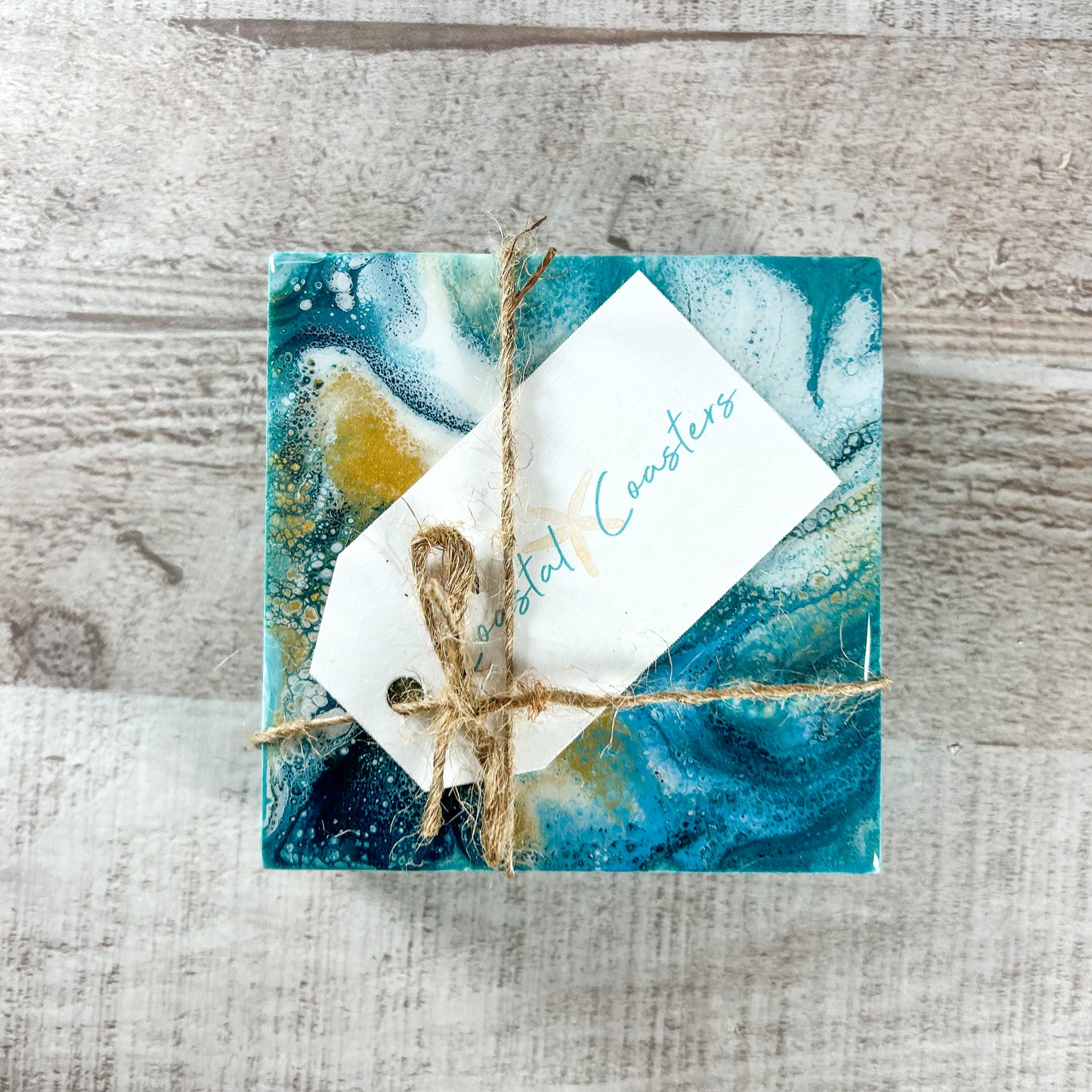 Nautical Treasures Handmade Coaster Set image 3
