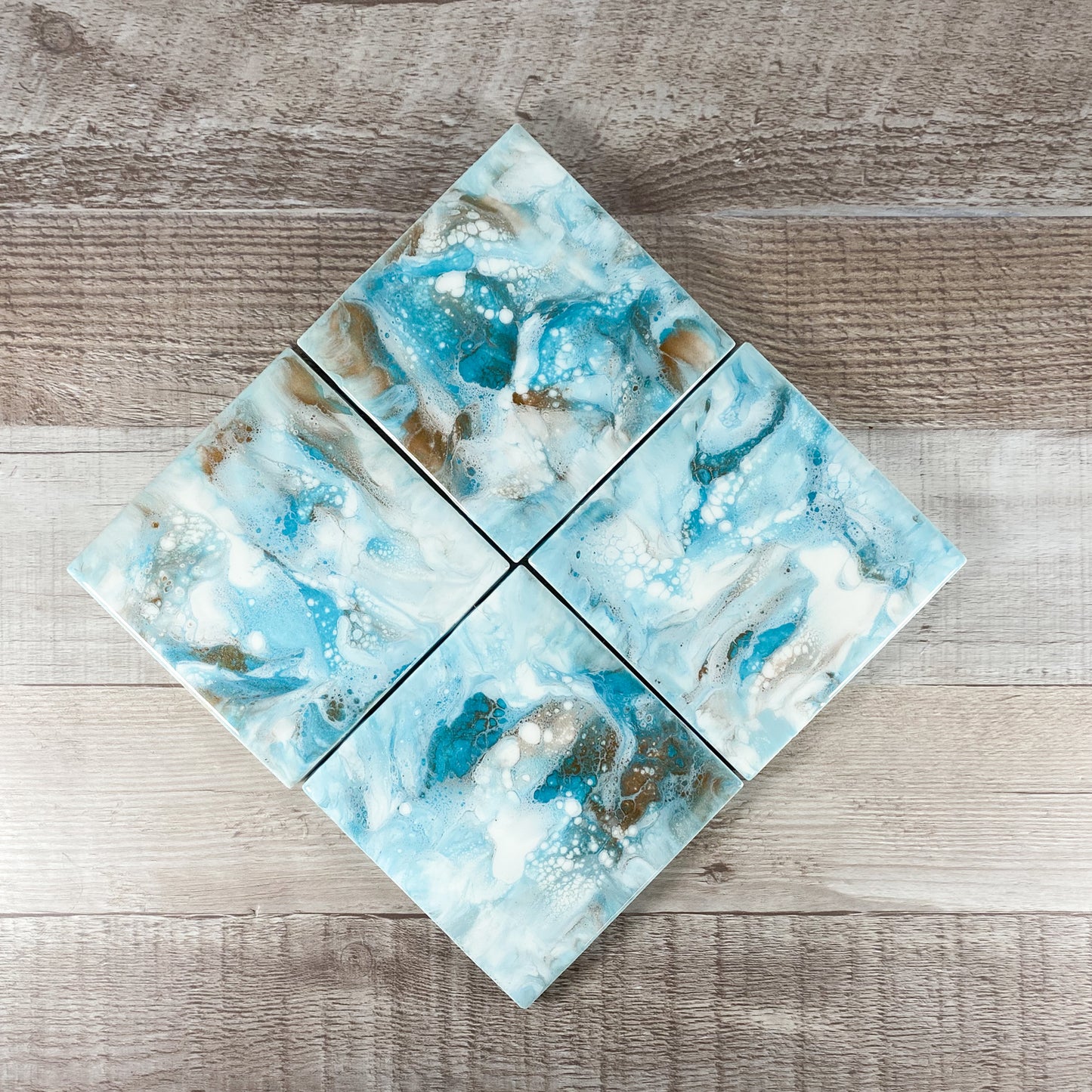 Outer Banks Vibes Handmade Coaster Set image 0