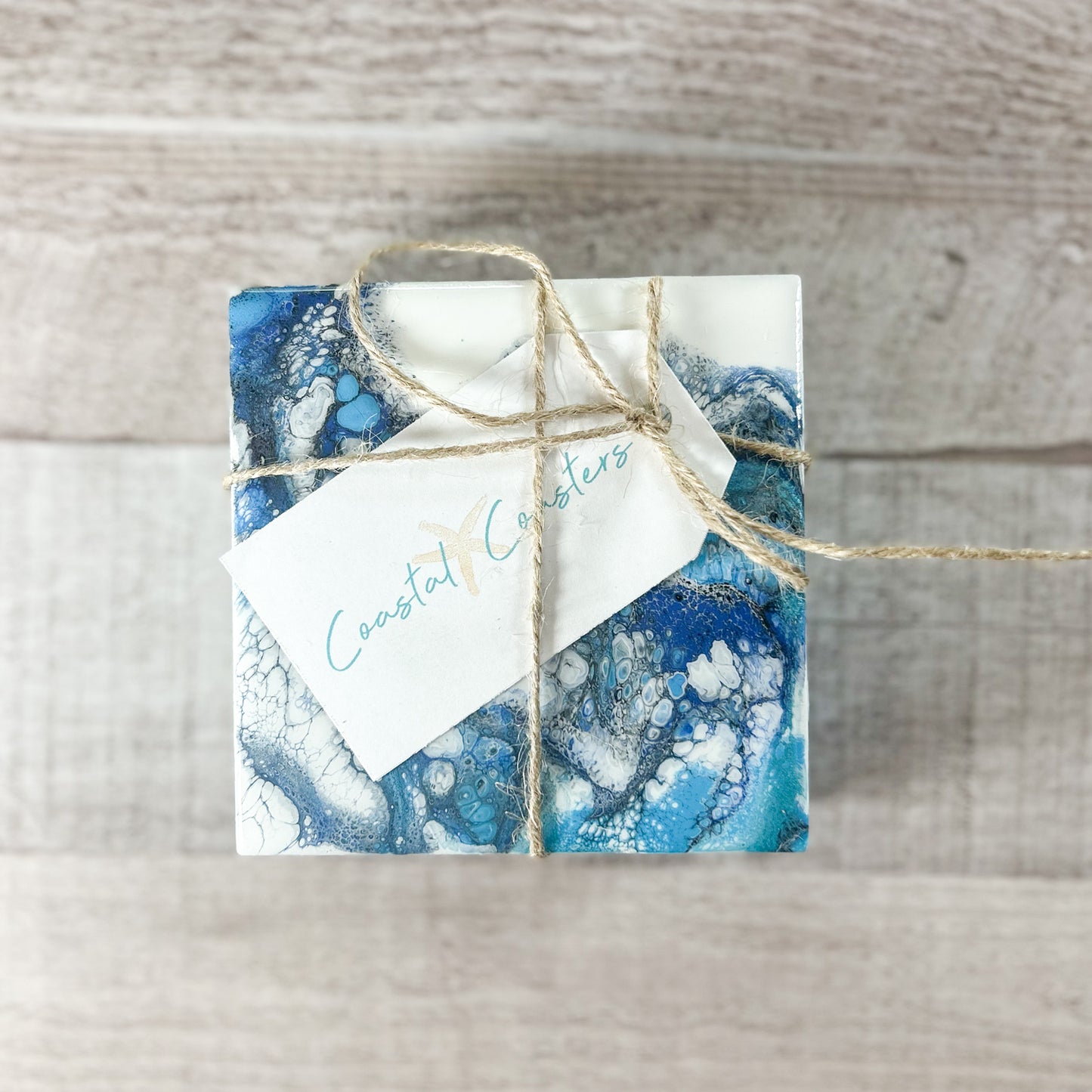 Oceanside Haven Handmade Coaster Set image 3